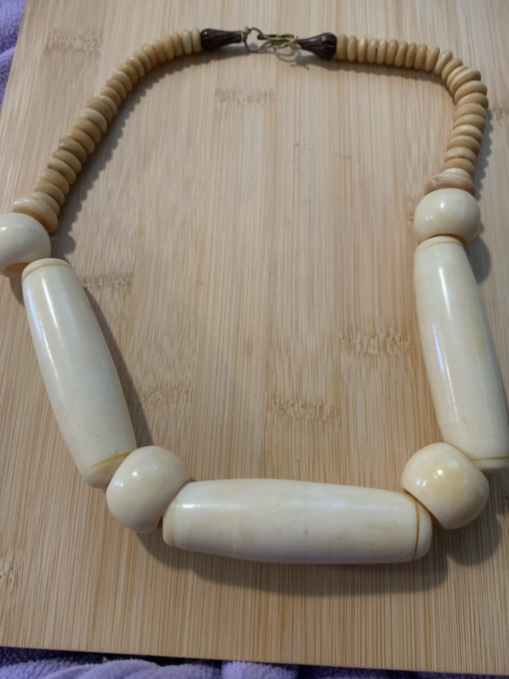 Vintage Bone Statement Necklace